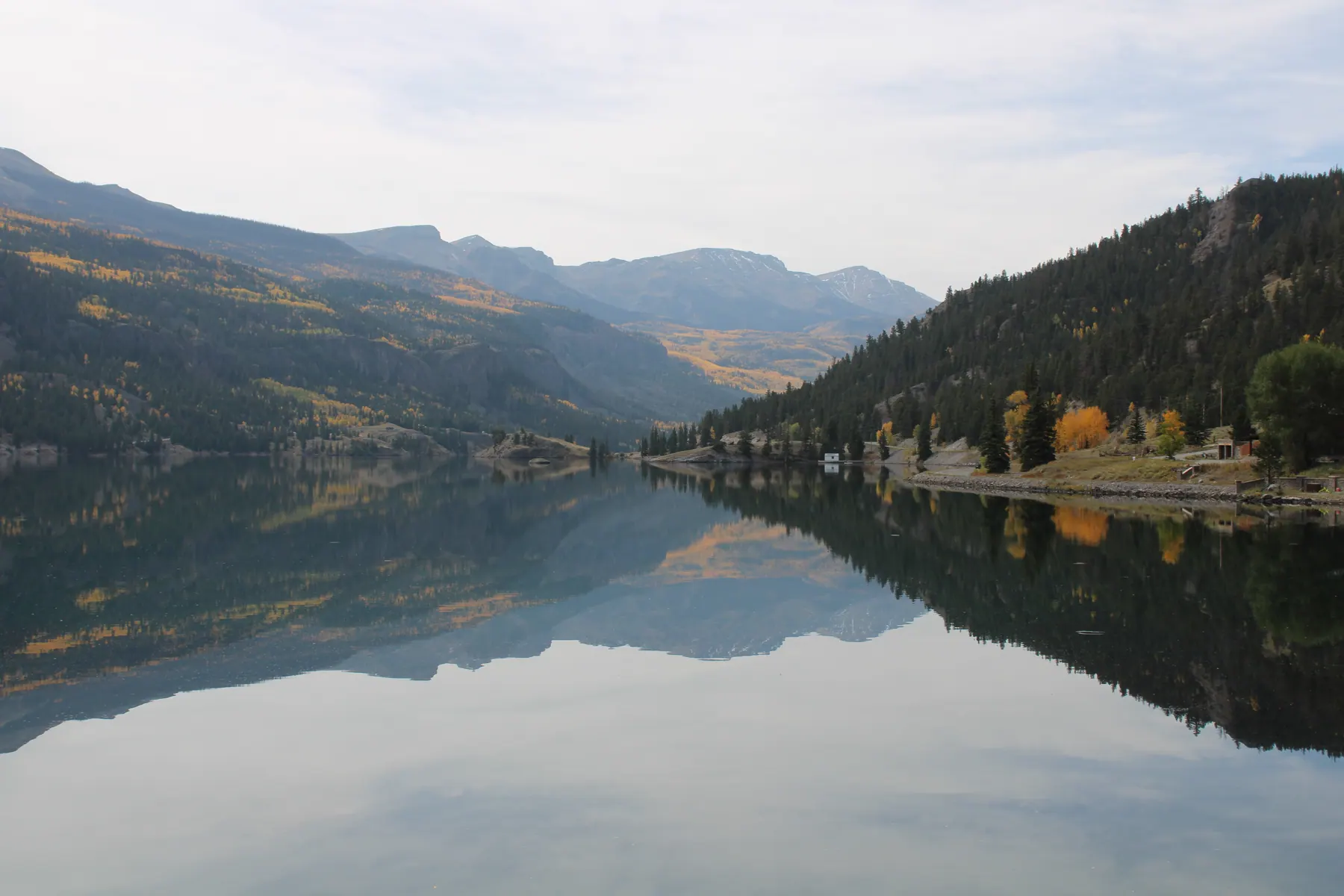 Lake San Cristobal Mirror Reflection